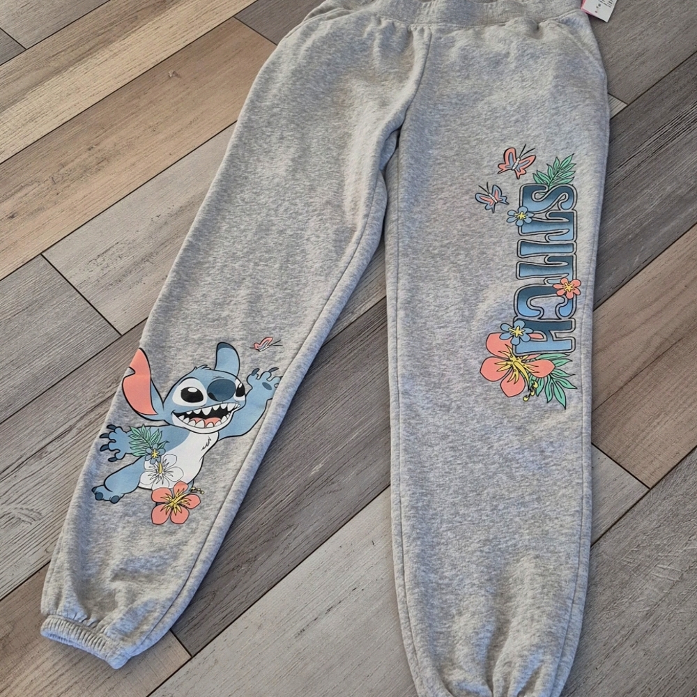 Stitch WOMENS OR TEEN Gray Sweatpants NEW WITH TAG. Size S..